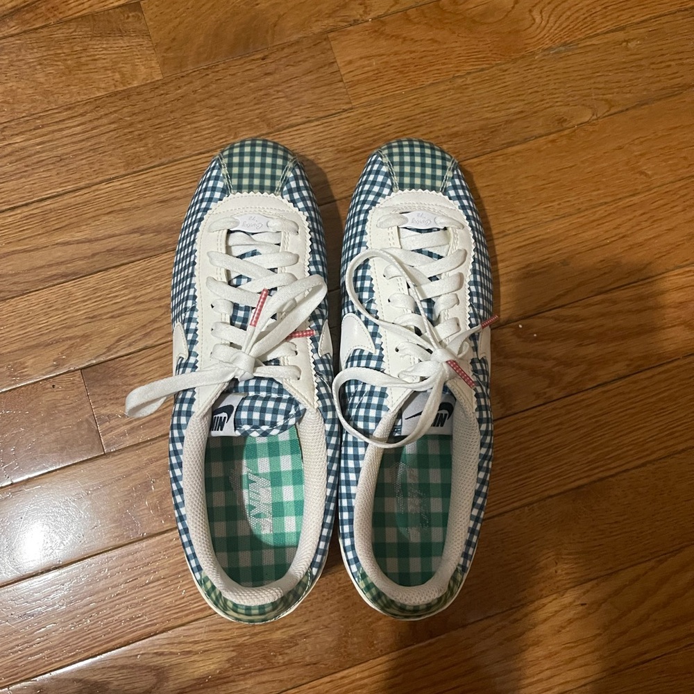 Gingham Nike Cortez size 11 - Picture 2 of 6